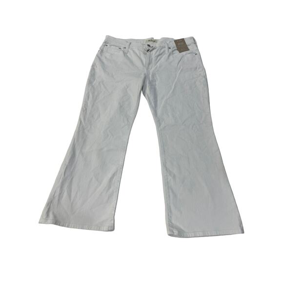 Madewell Petite Kick Out Crop Jeans Pure white P31 - Picture 4 of 6